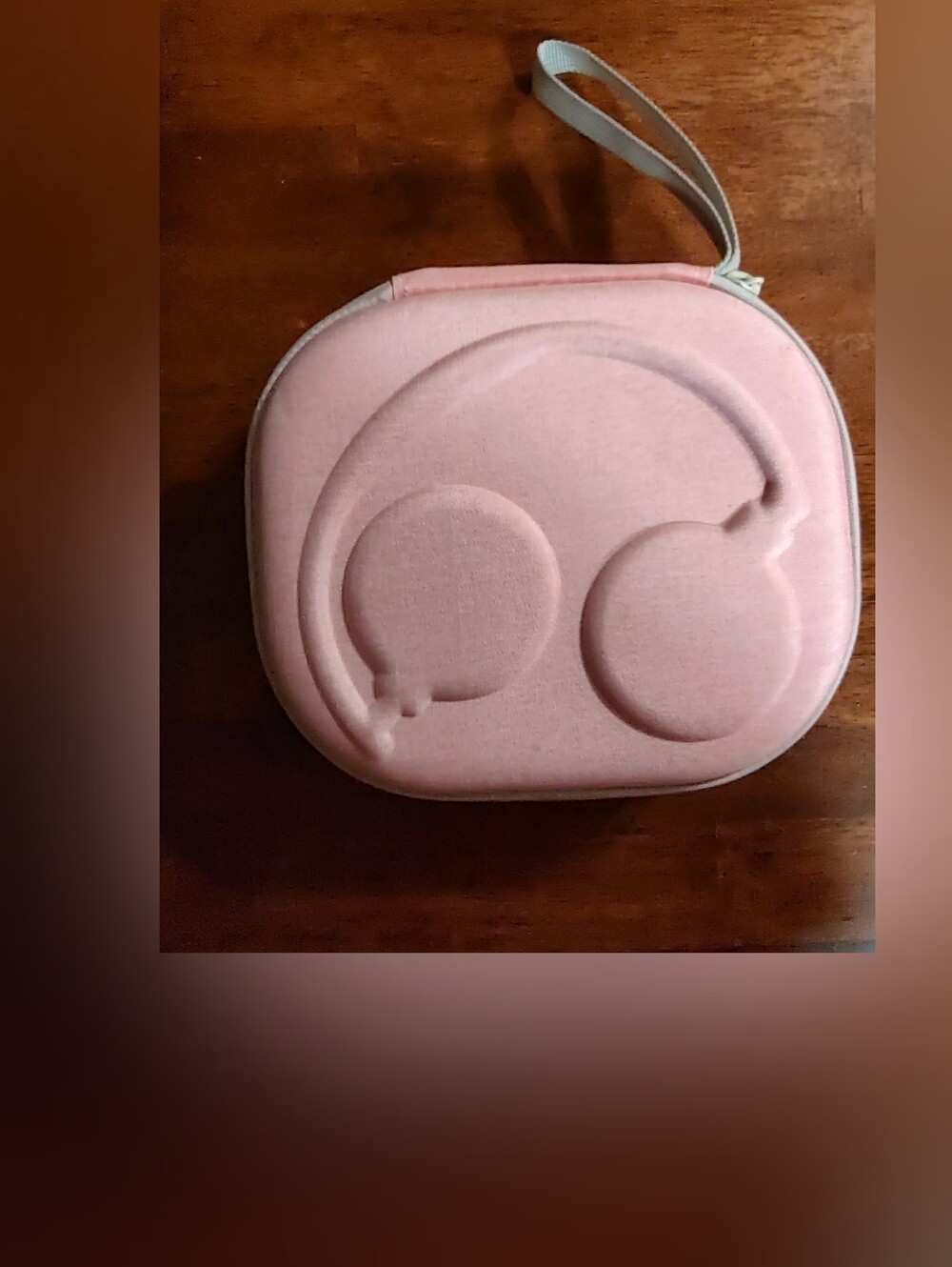 Portable Pink Headphone Carrying Case - Protective Travel Pouch